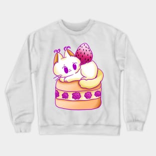 strasberry special cat Crewneck Sweatshirt